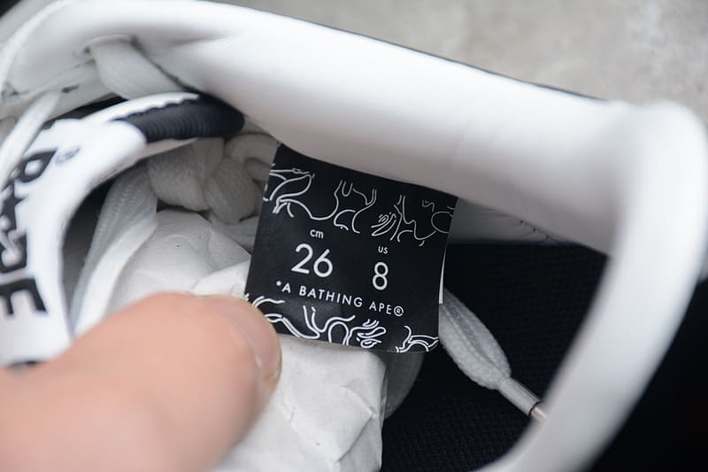 Pronta Entrega - A Bathing Ape Bape Sta Low Black White