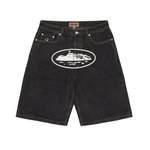 Load image into Gallery viewer, Shorts Corteiz Alcatraz Denim Washed Black
