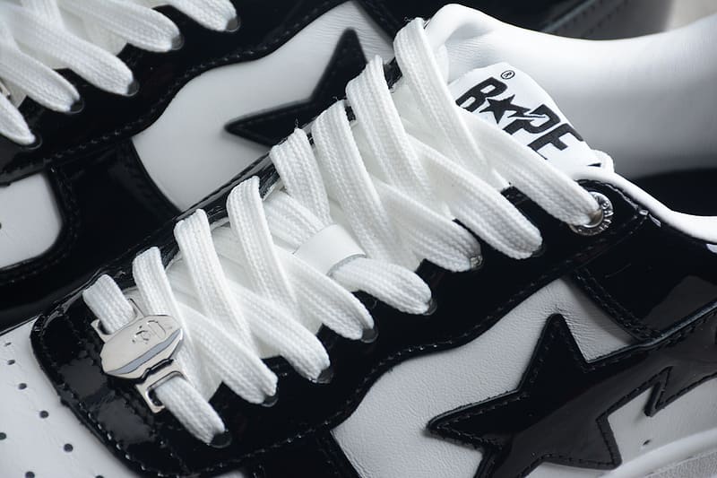 Pronta Entrega - A Bathing Ape Bape Sta Low Black White