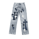 Load image into Gallery viewer, Calça Chrome Hearts Jeans Cross
