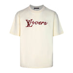 Load image into Gallery viewer, Pronta Entrega - Camiseta Louis Vuitton Cream LV Lovers
