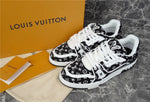 Load image into Gallery viewer, Louis Vuitton Trainer Black Monogram Textile
