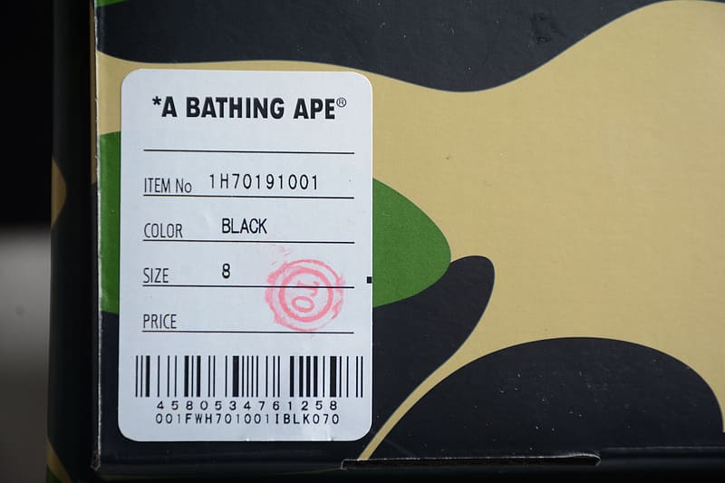 Pronta Entrega - A Bathing Ape Bape Sta Low Black White
