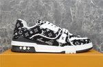 Load image into Gallery viewer, Louis Vuitton Trainer Black Monogram Textile
