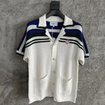 Load image into Gallery viewer, Conjunto Casablanca Crochê Branco e Azul
