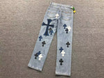 Load image into Gallery viewer, Calça Chrome Hearts Jeans Cross
