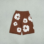 Load image into Gallery viewer, Shorts Denim Tears The Cotton Wreath Marrom

