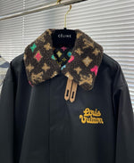 Load image into Gallery viewer, Jaqueta Louis Vuitton  Aviator Monogram Fleece Collar
