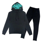 Load image into Gallery viewer, Pronta Entrega - Conjunto Synaworld Logo Preto/Azul
