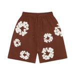 Load image into Gallery viewer, Shorts Denim Tears The Cotton Wreath Marrom
