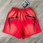 Load image into Gallery viewer, Hellstar Warm Up Shorts Red
