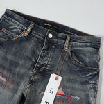 Load image into Gallery viewer, Calça Purple Red Cuts Jeans
