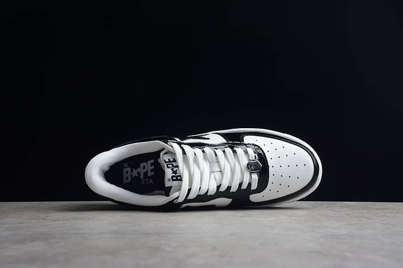 Pronta Entrega - A Bathing Ape Bape Sta Low Black White