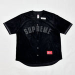 Load image into Gallery viewer, Pronta Entrega - Camiseta Supreme Ultrasuede Mesh Baseball Preto
