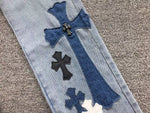 Load image into Gallery viewer, Calça Chrome Hearts Jeans Cross
