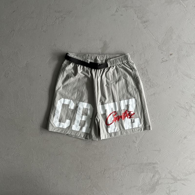 Pronta Entrega - Shorts Corteiz CRTZ Cinza